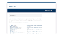 Desktop Screenshot of blogs.gonzaga.edu