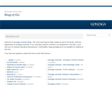 Tablet Screenshot of blogs.gonzaga.edu