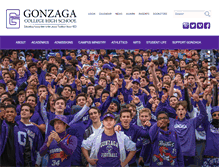 Tablet Screenshot of gonzaga.org