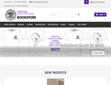 Tablet Screenshot of bookstore.gonzaga.org