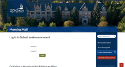 Desktop Screenshot of morningmail.gonzaga.edu